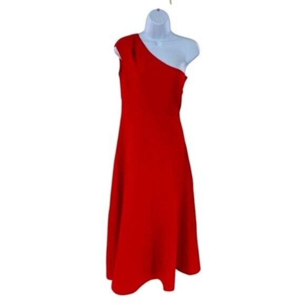 Tuckernuck One-Shoulder Red Midi Dress - Picture 3 of 9
